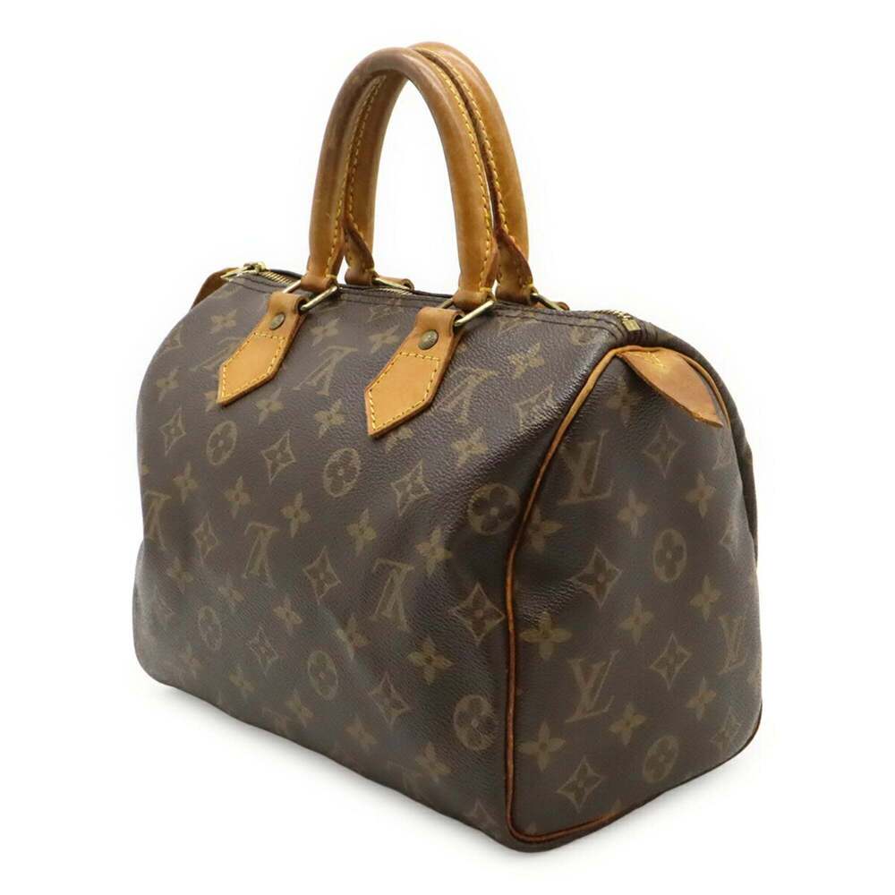 LOUIS VUITTON Brown Monogram Speedy 25 Boston Bag - Picture 3 of 9
